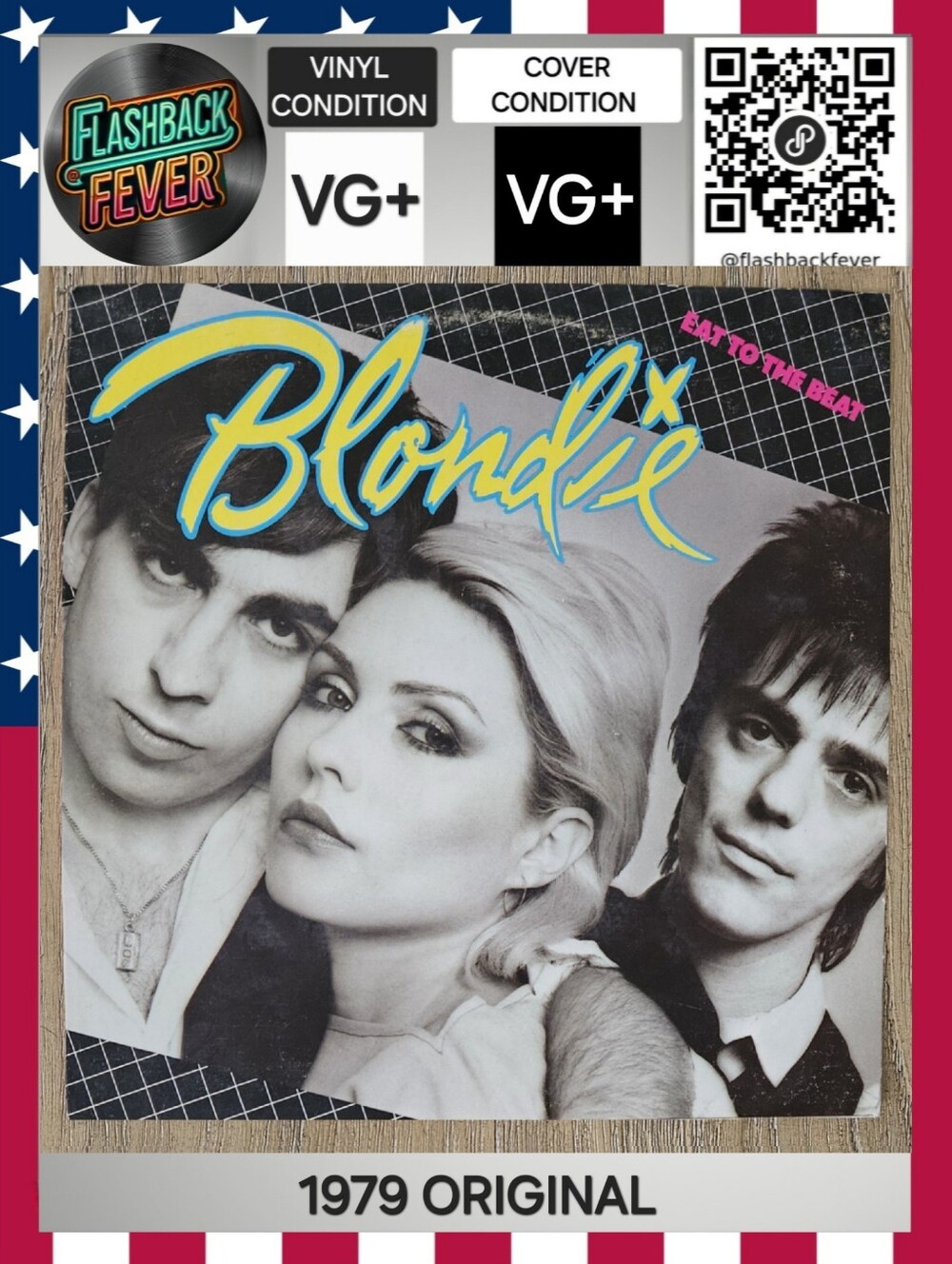 BLONDIE•Eat To The Beat•Oct 1979 US (#CHE-1225) Santa Maria Pressing